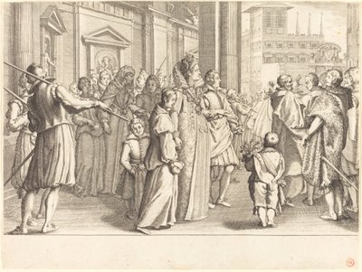 Grã-duquesa na procissão das meninas de Jacques Callot