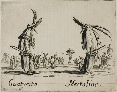 Guatsetto - Mestolino, prato 5 de Balli di Sfessania de Jacques Callot