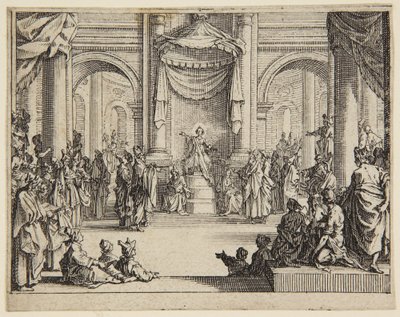 O Menino Jesus entre os doutores da Lei de Jacques Callot