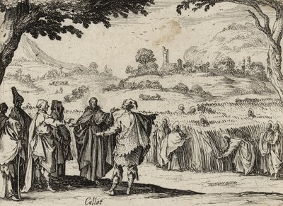 Jesus e os fariseus, 1635 de Jacques Callot