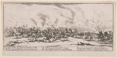 La Bataille (A Batalha), ilustração de Les Grandes Misères de la guerre (As Grandes Misérias da Guerra) de Jacques Callot