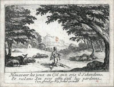 A vida do filho pródigo ... (gravura) de Jacques Callot
