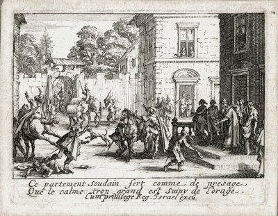 A vida do filho pródigo ... (gravura) de Jacques Callot