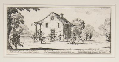 La maraude, placa 4 da série Les grandes miseres de la guerre de Jacques Callot