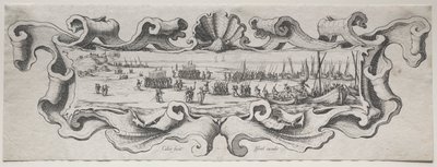O desembarque das tropas. de Jacques Callot