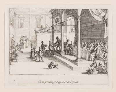 Le festin (O Banquete), da série La vie de l de Jacques Callot