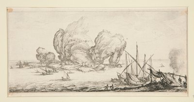 Le grand rocher (The Huge Rock), de Paisagens para Giovanni de Medici de Jacques Callot