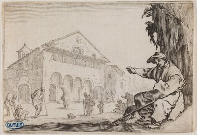 Os caprichos, O hospício. Trigésimo oitavo número da série de 50 gravuras feitas em Nancy (Lieure 465, Meaume 843) de Jacques Callot