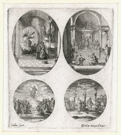 Os milagres da Paixão ... (gravura) de Jacques Callot