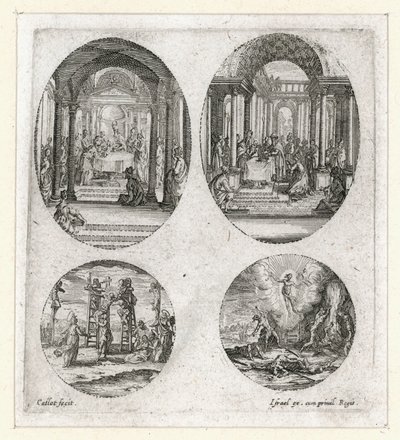 Os milagres da Paixão ... (gravura) de Jacques Callot