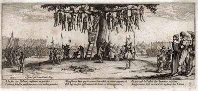 As misérias e os infortúnios da guerra ... (gravura) de Jacques Callot