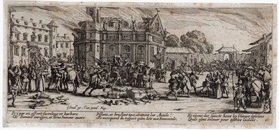 As misérias e os infortúnios da guerra ... (gravura) de Jacques Callot
