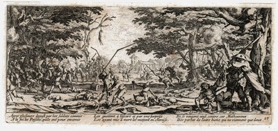 As misérias e os infortúnios da guerra ... (gravura) de Jacques Callot