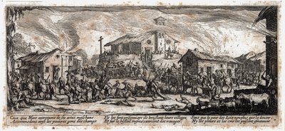 As misérias e os infortúnios da guerra ... (gravura) de Jacques Callot