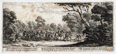 As misérias e os infortúnios da guerra ... (gravura) de Jacques Callot