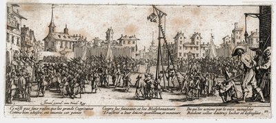 As misérias e os infortúnios da guerra ... (gravura) de Jacques Callot