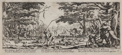 As misérias e infortúnios da guerra (blad 17) de Jacques Callot