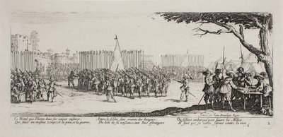 As misérias e infortúnios da guerra (lâmina 2) de Jacques Callot