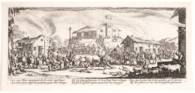 As misérias e infortúnios da guerra (blad 7) de Jacques Callot
