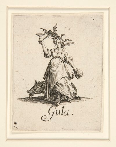 Os Sete Pecados Capitais: La Gourmandise (Gula) de Jacques Callot