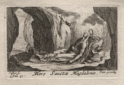 Os Penitentes: Morte de Ste. Madeleine de Jacques Callot