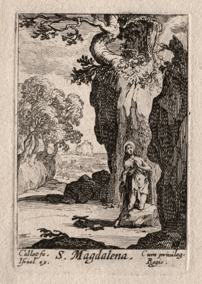 Os Penitentes: S. Madeleine Arrependida de Jacques Callot