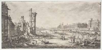 As duas grandes vistas de Paris: Vista do Louvre de Jacques Callot