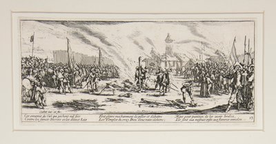 As grandes misérias da guerra: nº 13 - A estaca de Jacques Callot