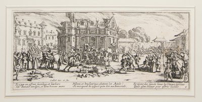 As Grandes Misérias da Guerra: Nº 6 - Devastação da de Jacques Callot