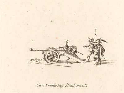 Carregando o canhão, 16341635. de Jacques Callot