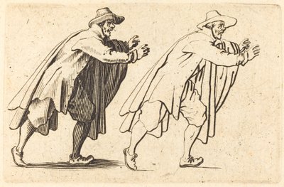 Homem se movendo abruptamente de Jacques Callot
