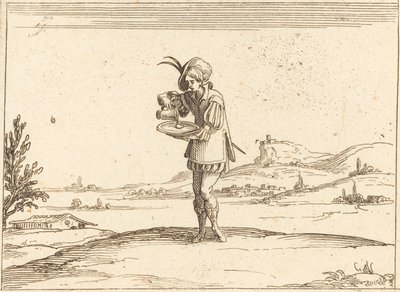 Homem lavando uma pérola de Jacques Callot
