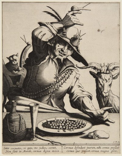 Homem com caracóis de Jacques Callot
