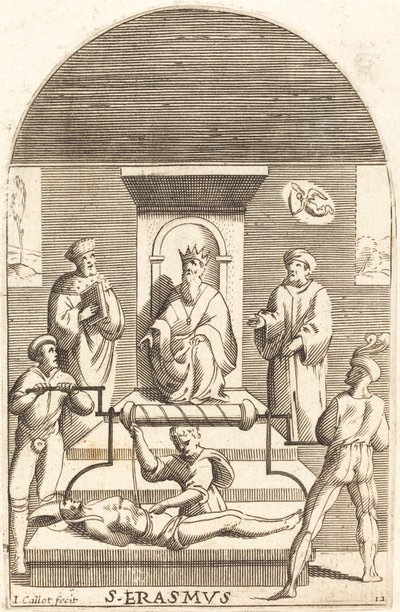 Martírio de São Erasmo, 16081611. de Jacques Callot
