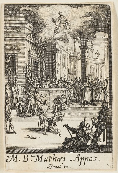 Martírio de São Mateus, placa treze de Os Martírios dos Apóstolos de Jacques Callot