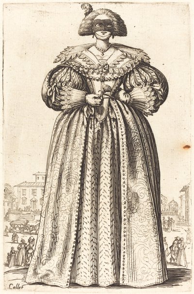 Mulher Nobre Mascarada de Jacques Callot