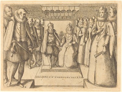 Encontro de Margarida da Áustria e Filipe III de Jacques Callot