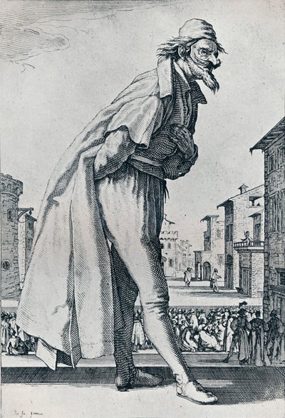 Não. IV.- O Grande Pantalão, c1620-1635, 1924 de Jacques Callot