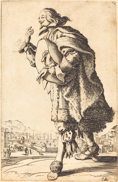Homem Nobre com Chapéu de Feltro, Curvando-se de Jacques Callot