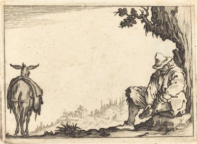 Camponês tirando o sapato de Jacques Callot