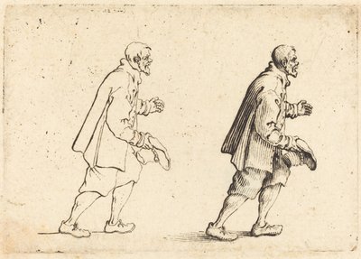 Camponês com chapéu na mão de Jacques Callot