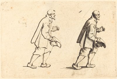 Camponês com chapéu na mão de Jacques Callot