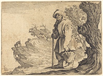 Camponês com Sack, c. 1622. de Jacques Callot