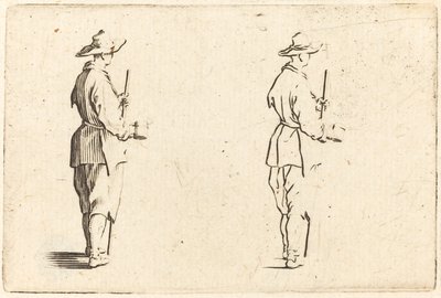 Camponês com um copo de Jacques Callot