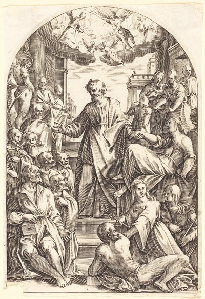 Pedro ressuscitando Tabita de Jacques Callot