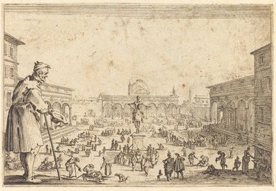 Praça SS. Annunziata, Florença de Jacques Callot