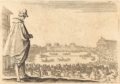 Praça Santa Maria Novella, Florença de Jacques Callot