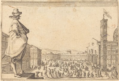 Praça do Duomo, Florença de Jacques Callot