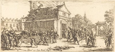 Saqueando um Mosteiro de Jacques Callot