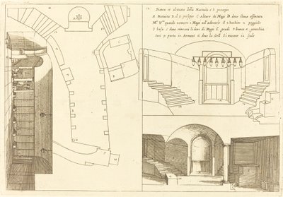 Planta e Elevação da Igreja da Santa Natividade de Jacques Callot